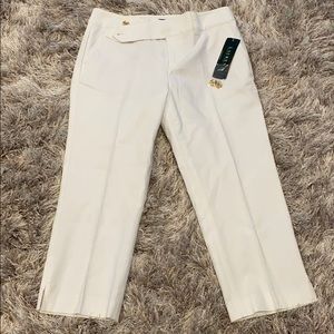 Ralph Lauren White Capris NWT